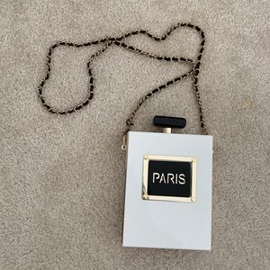 PARIS perfume bottle crossbody
